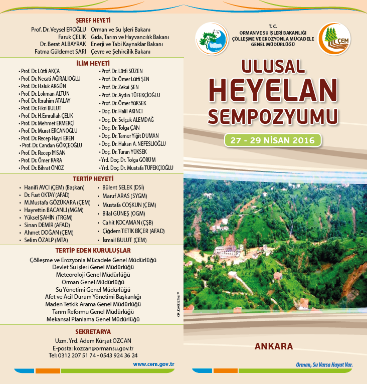 Ulusal Heyelan Sempozyumu Ulusal Heyelan Sempozyumu